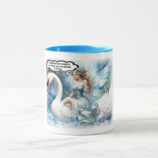 The Poetic Swan Rider Mug