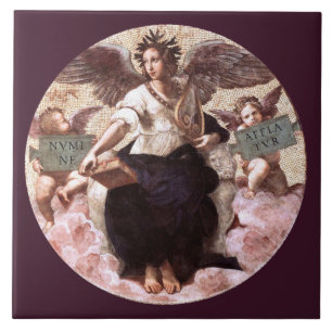 THE POETRY Allegory Fresco by Raffaello Sanzio Cer Tile