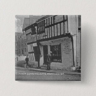 The Poet's Corner 2 Inch Square Button