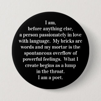 "The Poet's Creed" Button