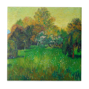 The Poet's Garden Vincent Van Gogh Ceramic Tile
