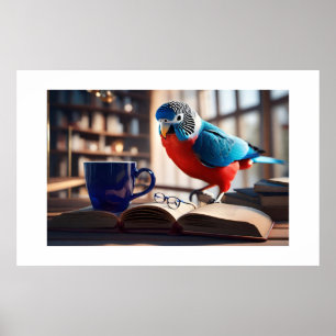 The Poised Parakeet Poster