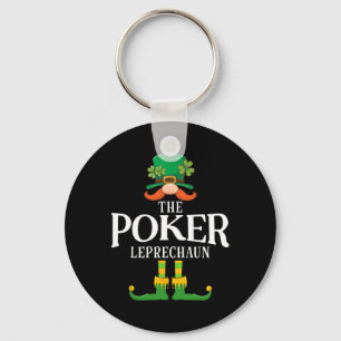 The Poker Leprechaun St Patricks Day Matching  Keychain