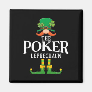 The Poker Leprechaun St Patricks Day Matching Magnet