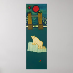 The Polar Bear and his cub visit London 2009 Poster