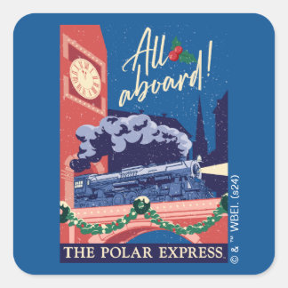 The Polar Express - All Aboard! Square Sticker