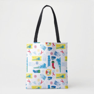 The Polar Express   Christmas Icon Pattern Tote Bag
