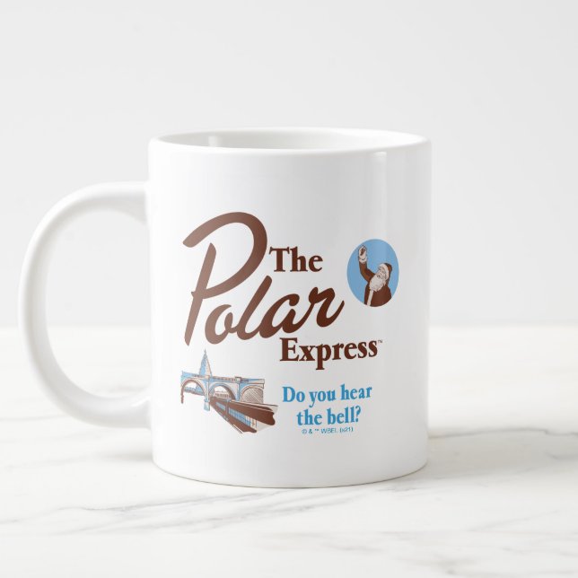 The Polar Express | "Do You Hear The Bell" Retro Large Coffee Mug (Left)