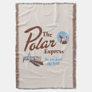 The Polar Express "Do You Hear The Bell" Retro Throw Blanket