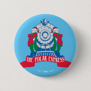 The Polar Express   Elves Standing By Train 2 Inch Round Button