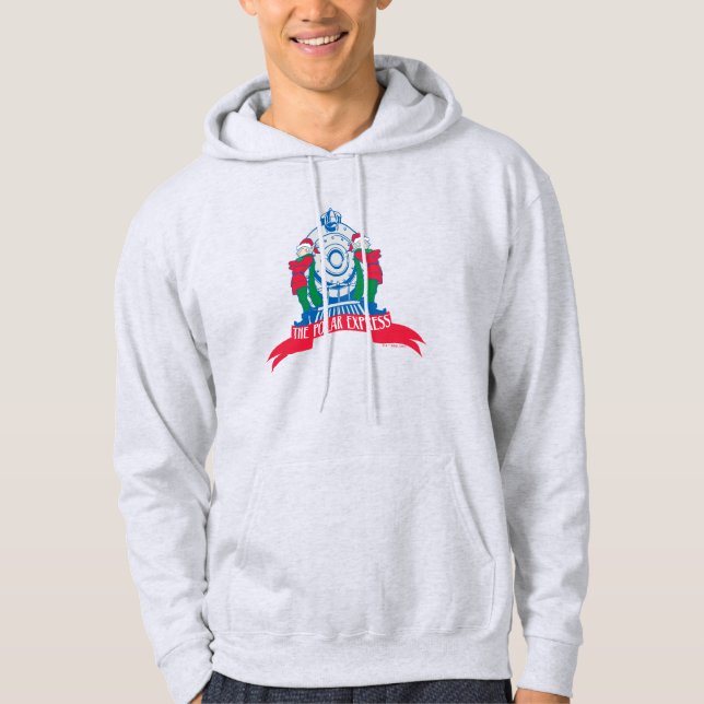 The Polar Express | Elves Standing By Train Hoodie (Front)