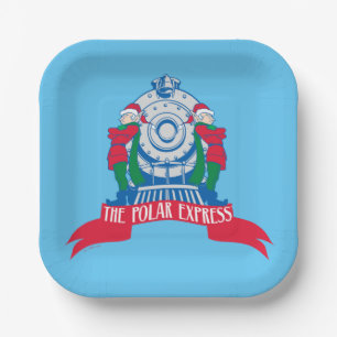 The Polar Express   Elves Standing By Train Paper Plate