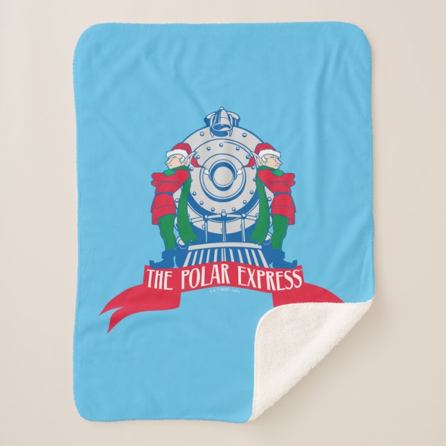 The Polar Express | Elves Standing By Train Sherpa Blanket (Front)