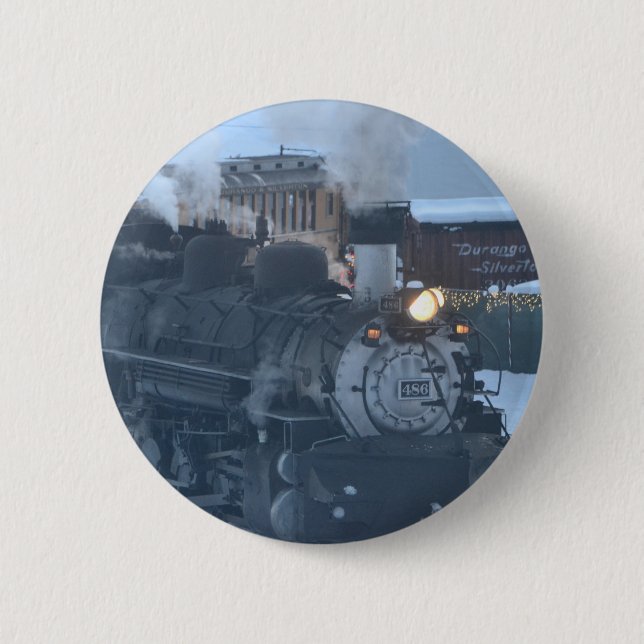 The Polar Express Engine 2 Inch Round Button (Front)