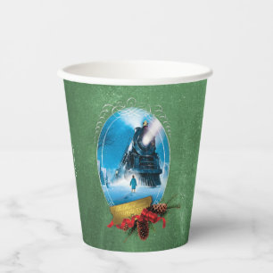 The Polar Express Holiday Framed Train Arrival Paper Cups
