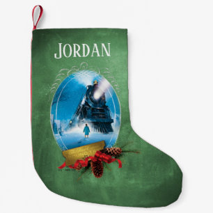 The Polar Express Holiday Framed Train Arrival Small Christmas Stocking