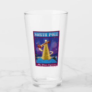 The Polar Express | North Pole Vintage Travel Art Glass