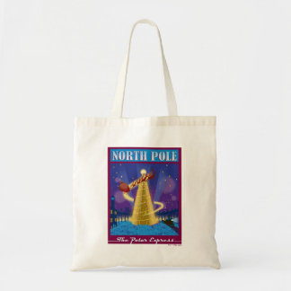 The Polar Express | North Pole Vintage Travel Art Tote Bag
