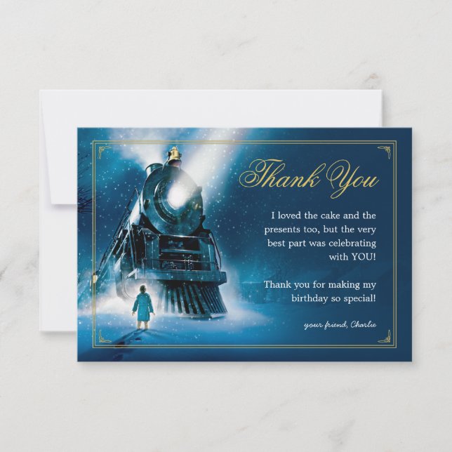 The Polar Express Pajama Slumber Party - Thank You (Front)
