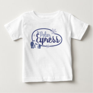 The Polar Express Polar Bears Retro Graphic Baby T-Shirt