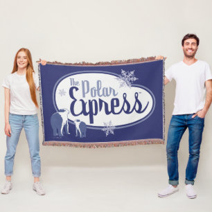 The Polar Express Polar Bears Retro Graphic Throw Blanket