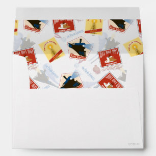 The Polar Express   Retro Sticker Pattern Envelope
