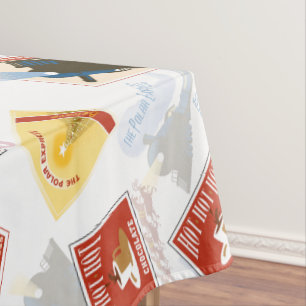 The Polar Express Retro Sticker Pattern Tablecloth