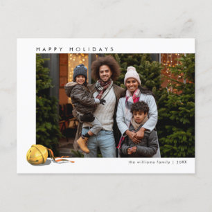 The Polar Express Sleigh Bell   Photo Holiday Postcard