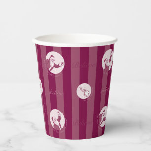 The Polar Express   Striped Santa Claus Pattern Paper Cups