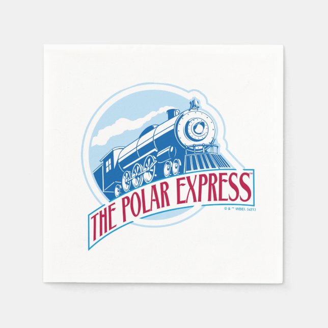 The Polar Express | Train Badge Napkin (Front)