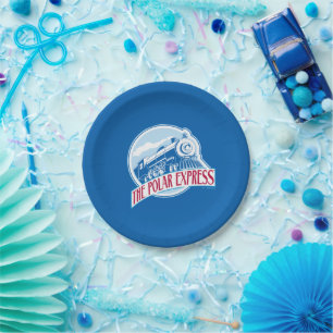 The Polar Express   Train Badge Paper Plate