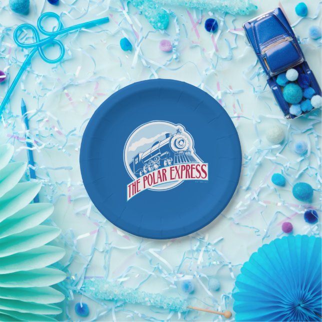 The Polar Express | Train Badge Paper Plate (Party)