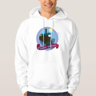 The Polar Express   Vintage Train Badge Hoodie