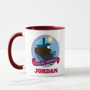 The Polar Express   Vintage Train Badge Mug