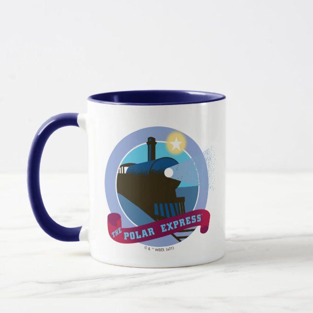 The Polar Express | Vintage Train Badge Mug (Left)