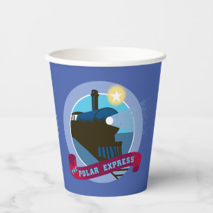 The Polar Express Vintage Train Badge Paper Cups