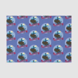 The Polar Express   Vintage Train Badge Tissue Paper