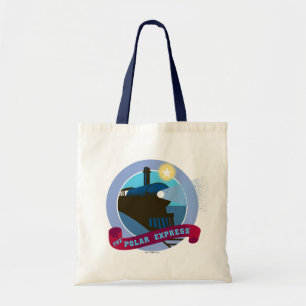 The Polar Express Vintage Train Badge Tote Bag