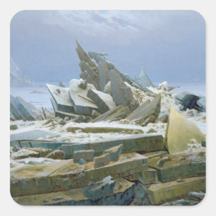 The Polar Sea, 1824 Square Sticker