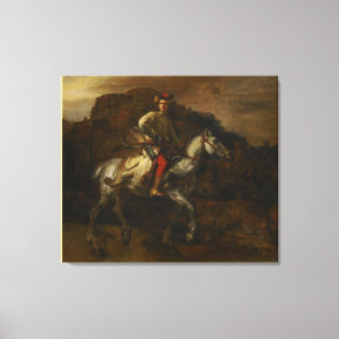 The Polish Rider by Rembrandt van Rijn Canvas Print