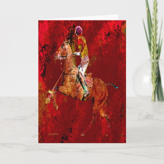 The Polo Player Card (Front)