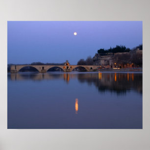 The Pont St. Benezet bridge in Avignon on the Poster