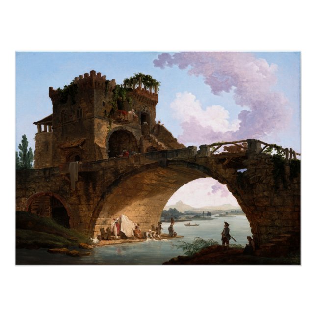 The Ponte Salario by Hubert Robert Poster (Front)