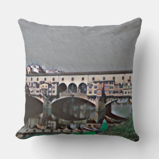 The Ponte Vecchio Throw Pillow