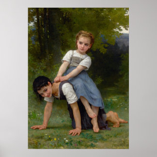 The Pony-Back Ride by William-Adolphe Bouguereau Poster
