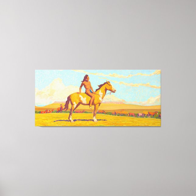 The Pony Boy, 1920 by Maynard Dixon Canvas Print (Front)