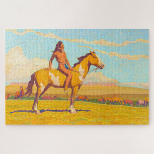 The Pony Boy, 1920 by Maynard Dixon Jigsaw Puzzle