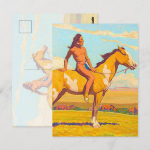 The Pony Boy, 1920 by Maynard Dixon Postcard