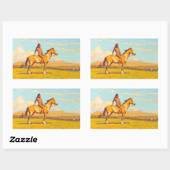 The Pony Boy, 1920 by Maynard Dixon Sticker (Sheet)