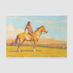 The Pony Boy, 1920 by Maynard Dixon Tissue Paper